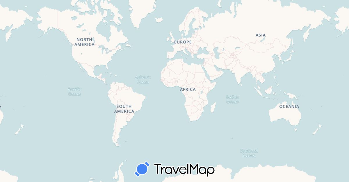 TravelMap itinerary: driving in China, Czech Republic, France, Georgia, Kyrgyzstan, Kazakhstan, Lithuania, Latvia, Mongolia, Poland, Russia, Turkey, Uzbekistan (Asia, Europe)
